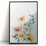 Wildflower Bouquet Girls Room Wall Art – Floral Nursery Print