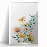 Wildflower Bouquet Girls Room Wall Art – Floral Nursery Print