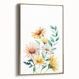 Wildflower Bouquet Girls Room Wall Art – Floral Nursery Print