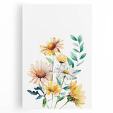 Wildflower Bouquet Girls Room Wall Art – Floral Nursery Print