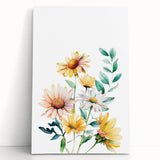 Wildflower Bouquet Girls Room Wall Art – Floral Nursery Print