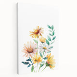 Wildflower Bouquet Girls Room Wall Art – Floral Nursery Print