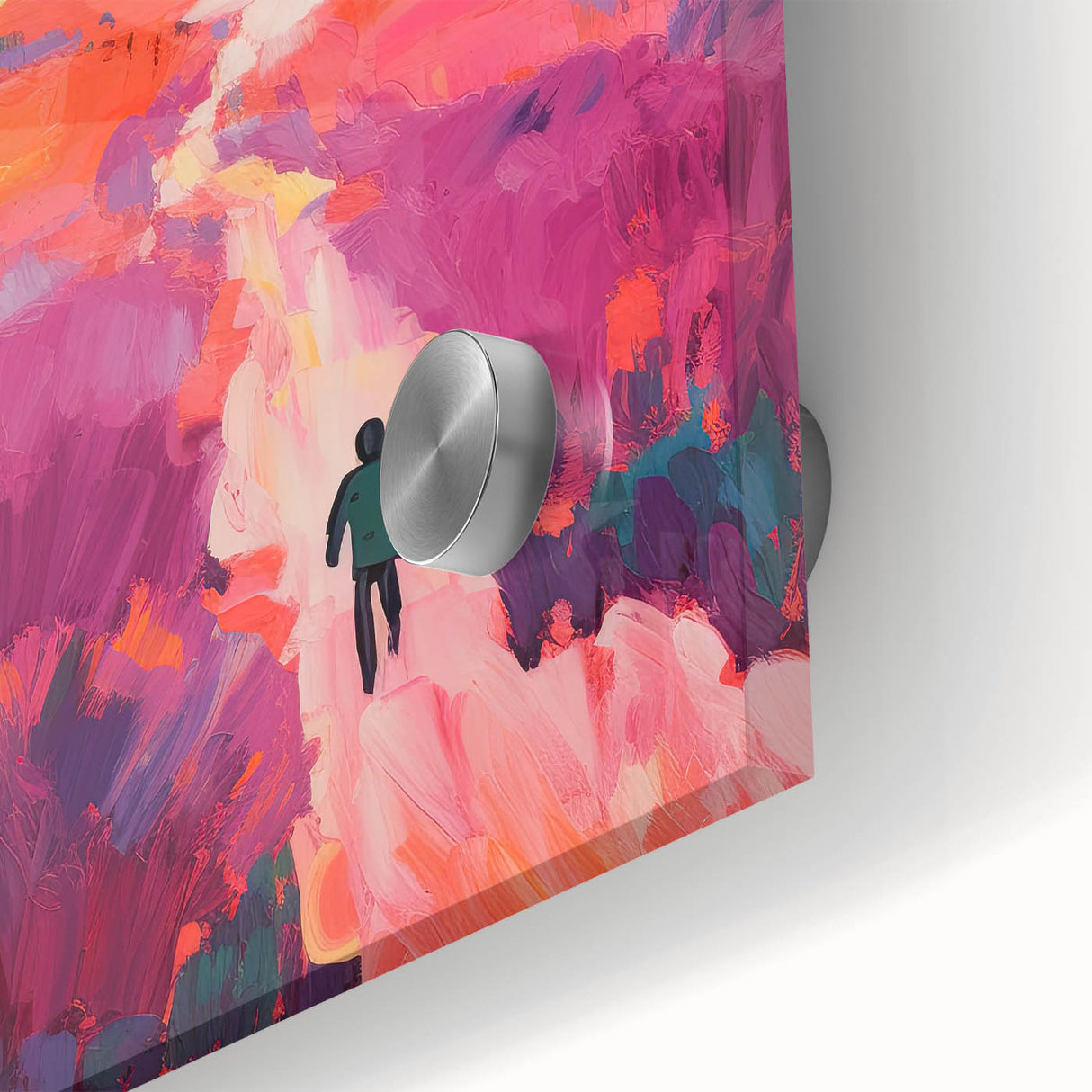 Stretched Canvas Art for Kids - Vibrant Sunset Landscape Print