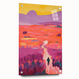 Stretched Canvas Art for Kids - Vibrant Sunset Landscape Print
