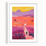 Stretched Canvas Art for Kids - Vibrant Sunset Landscape Print