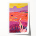 Stretched Canvas Art for Kids - Vibrant Sunset Landscape Print