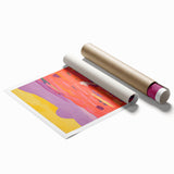 Stretched Canvas Art for Kids - Vibrant Sunset Landscape Print