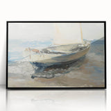 Framed acrylic wall art featuring a vibrant landscape design with rich colors, displayed from the front to showcase its sleek black frame and modern aesthetics.