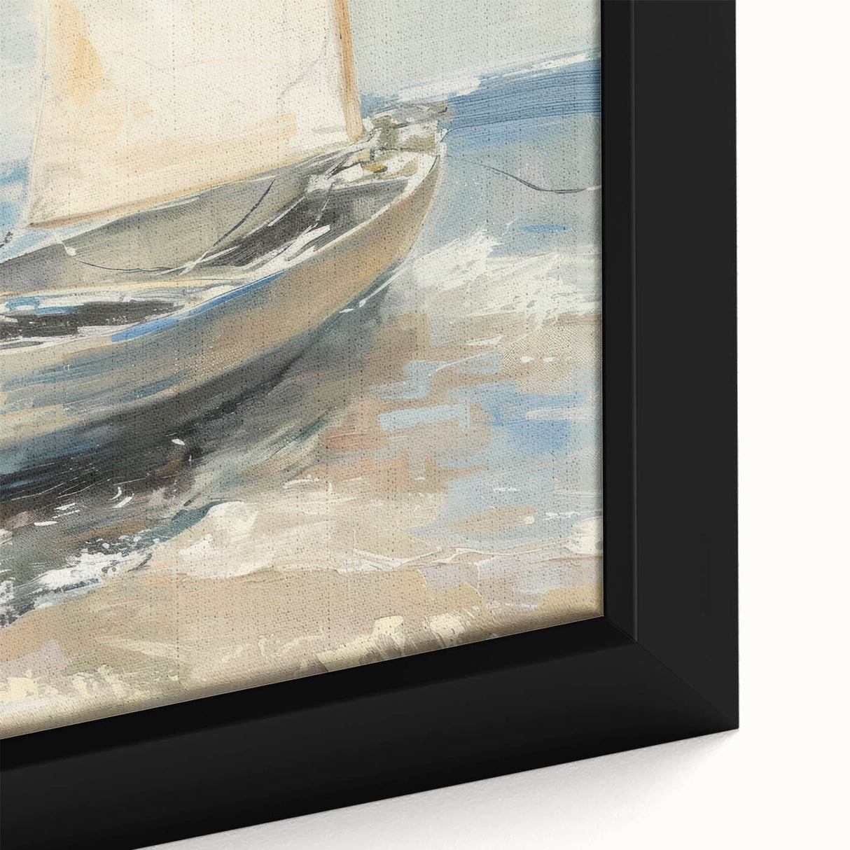 Framed canvas art showcasing a vibrant landscape design, featuring rich colors and intricate details, ideal for adding depth to modern home decor.