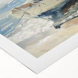 Rolled canvas artwork showcasing a vibrant African landscape design, featuring rich colors and intricate details, packaged securely in a durable cardboard tube.