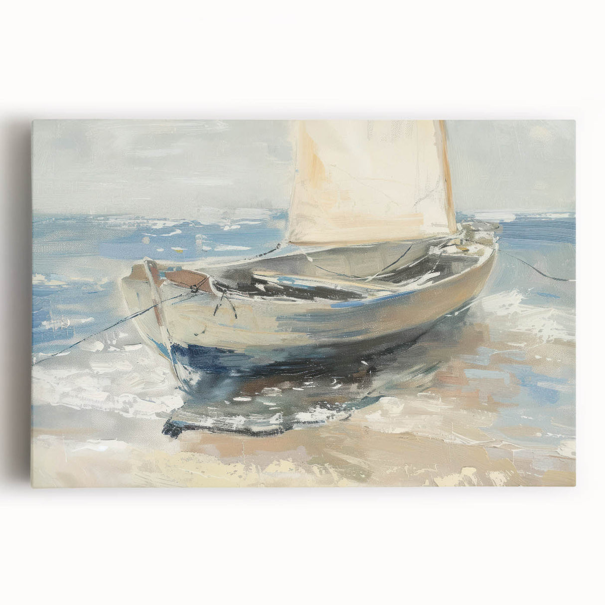 Stretched canvas showcasing a vibrant landscape design, featuring rich colors and detailed textures, perfect for home decor or art enthusiasts.