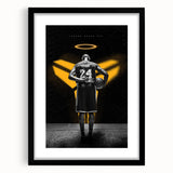 Urban Chic Pop Art Wall Art – Bold Black, Yellow, and White Canvas