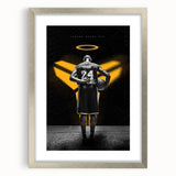 Urban Chic Pop Art Wall Art – Bold Black, Yellow, and White Canvas