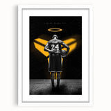 Urban Chic Pop Art Wall Art – Bold Black, Yellow, and White Canvas