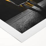 Urban Chic Pop Art Wall Art – Bold Black, Yellow, and White Canvas