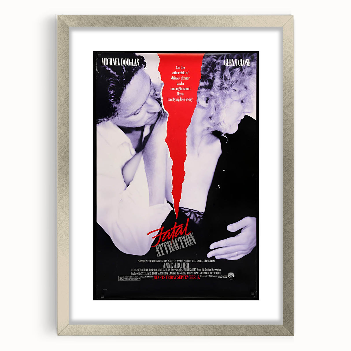 Retro Fatal Attraction Poster - Vintage 80s Thriller Wall Art
