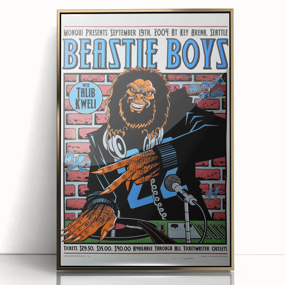 Beastie Boys 2004 Concert Poster – Retro Hip-Hop Wall Art