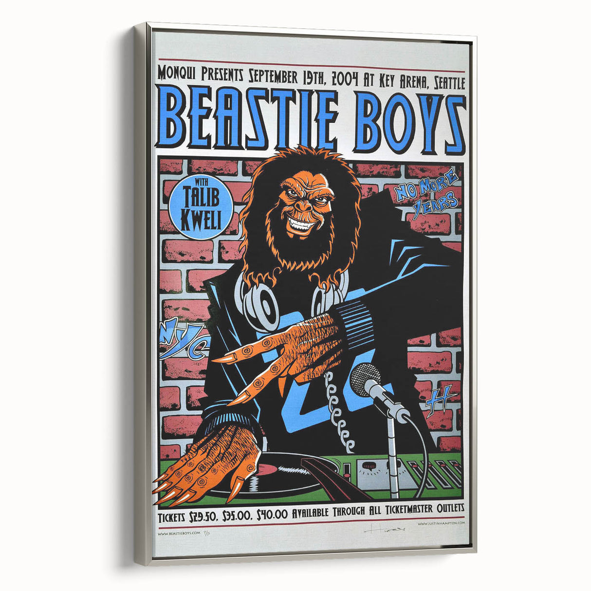 Beastie Boys 2004 Concert Poster – Retro Hip-Hop Wall Art