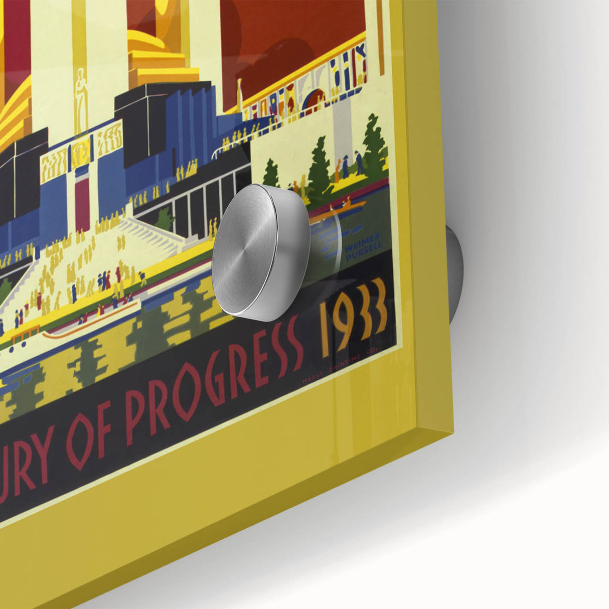 Retro Chicago World’s Fair Poster – Vintage Art Deco Print