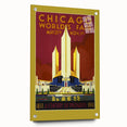 Retro Chicago World’s Fair Poster – Vintage Art Deco Print