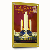 Retro Chicago World’s Fair Poster – Vintage Art Deco Print