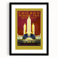Retro Chicago World’s Fair Poster – Vintage Art Deco Print