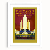 Retro Chicago World’s Fair Poster – Vintage Art Deco Print