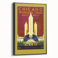 Retro Chicago World’s Fair Poster – Vintage Art Deco Print