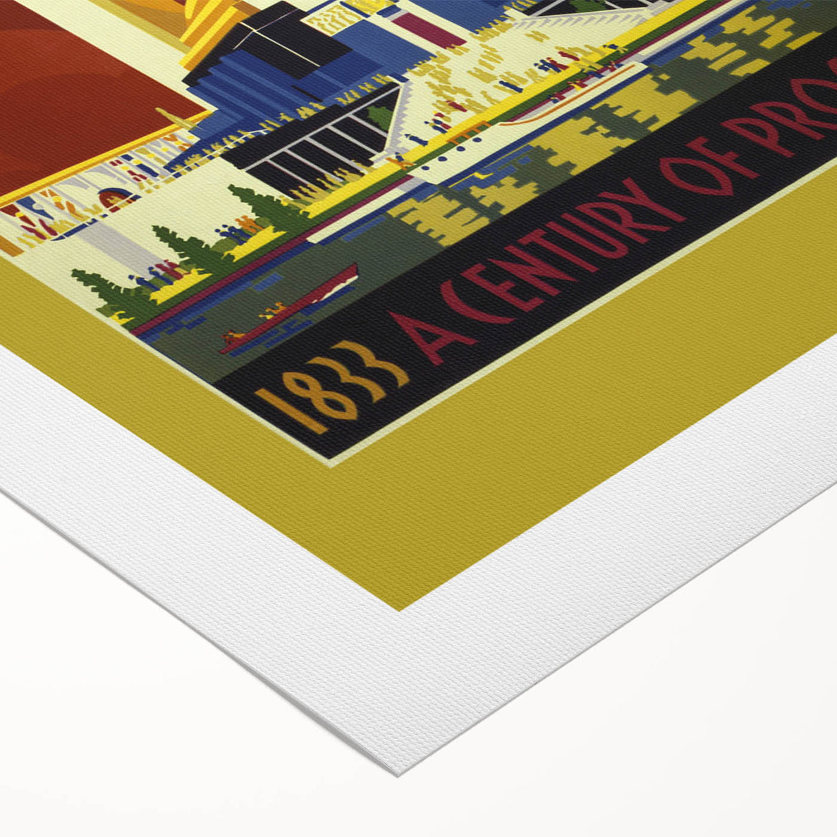 Retro Chicago World’s Fair Poster – Vintage Art Deco Print