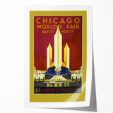 Retro Chicago World’s Fair Poster – Vintage Art Deco Print