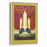 Retro Chicago World’s Fair Poster – Vintage Art Deco Print