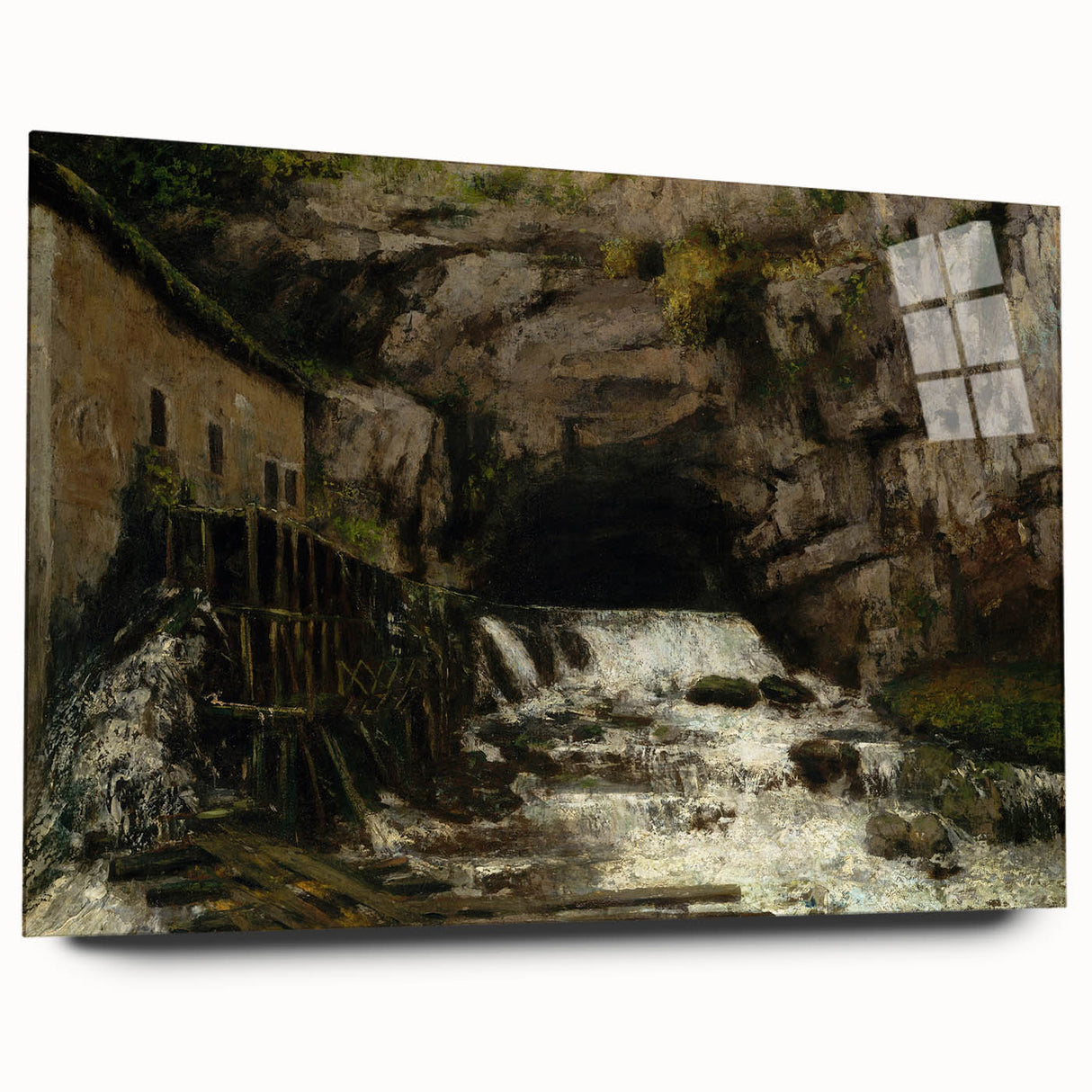 Realism Art Print - The Source of the Loue by Gustave Courbet Canvas