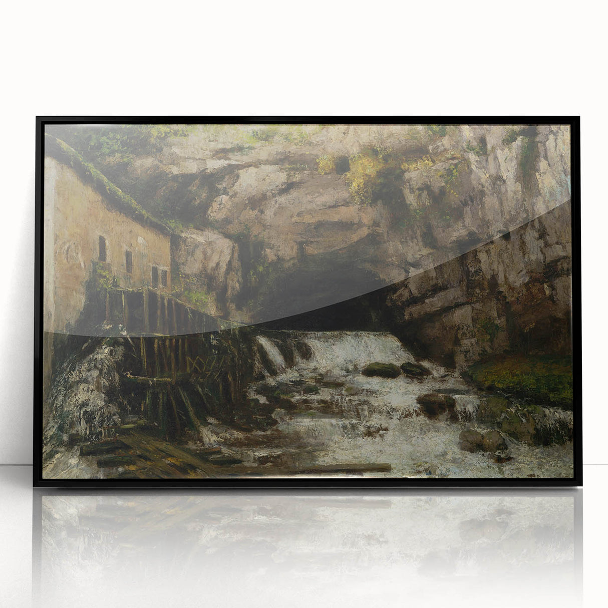 Realism Art Print - The Source of the Loue by Gustave Courbet Canvas