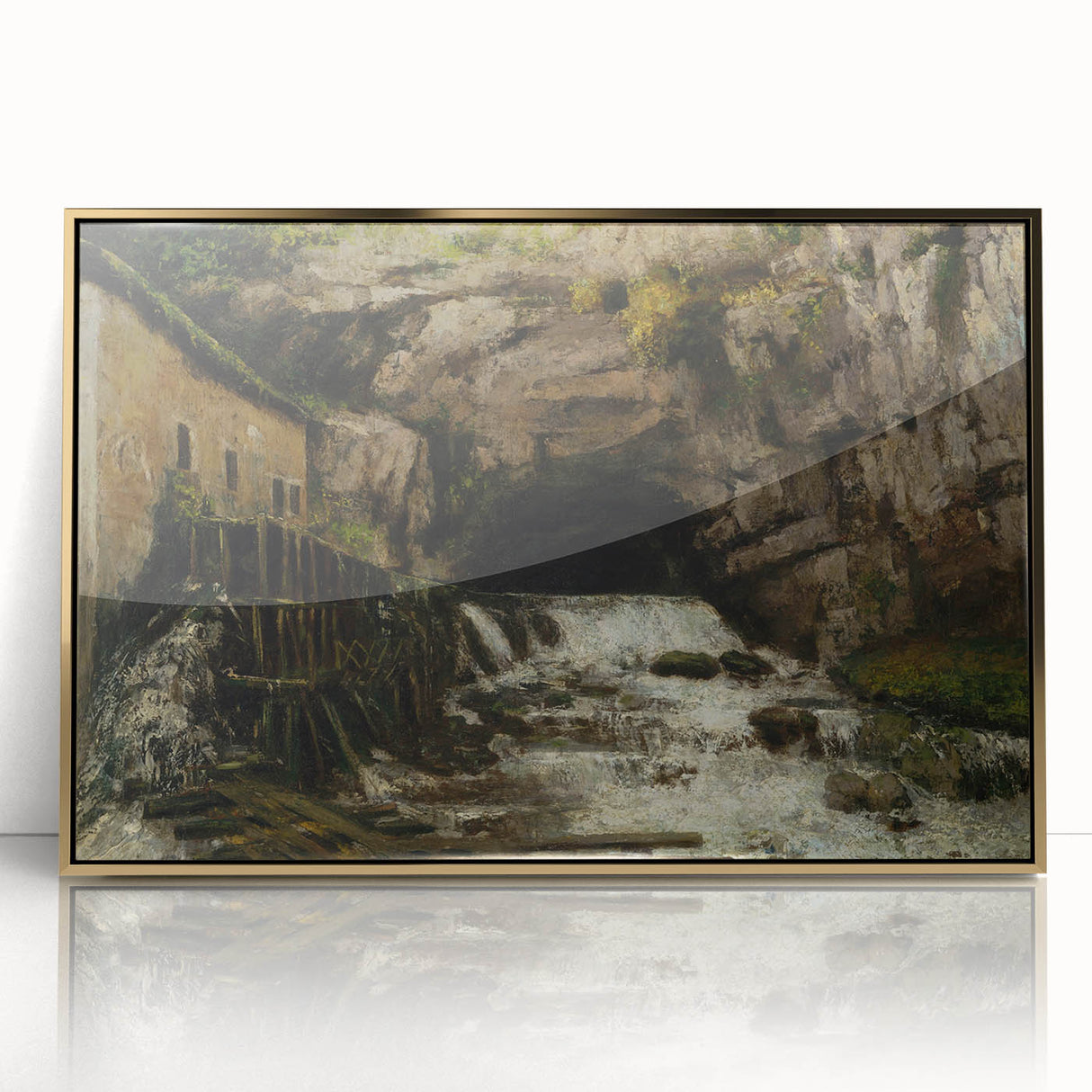 Realism Art Print - The Source of the Loue by Gustave Courbet Canvas
