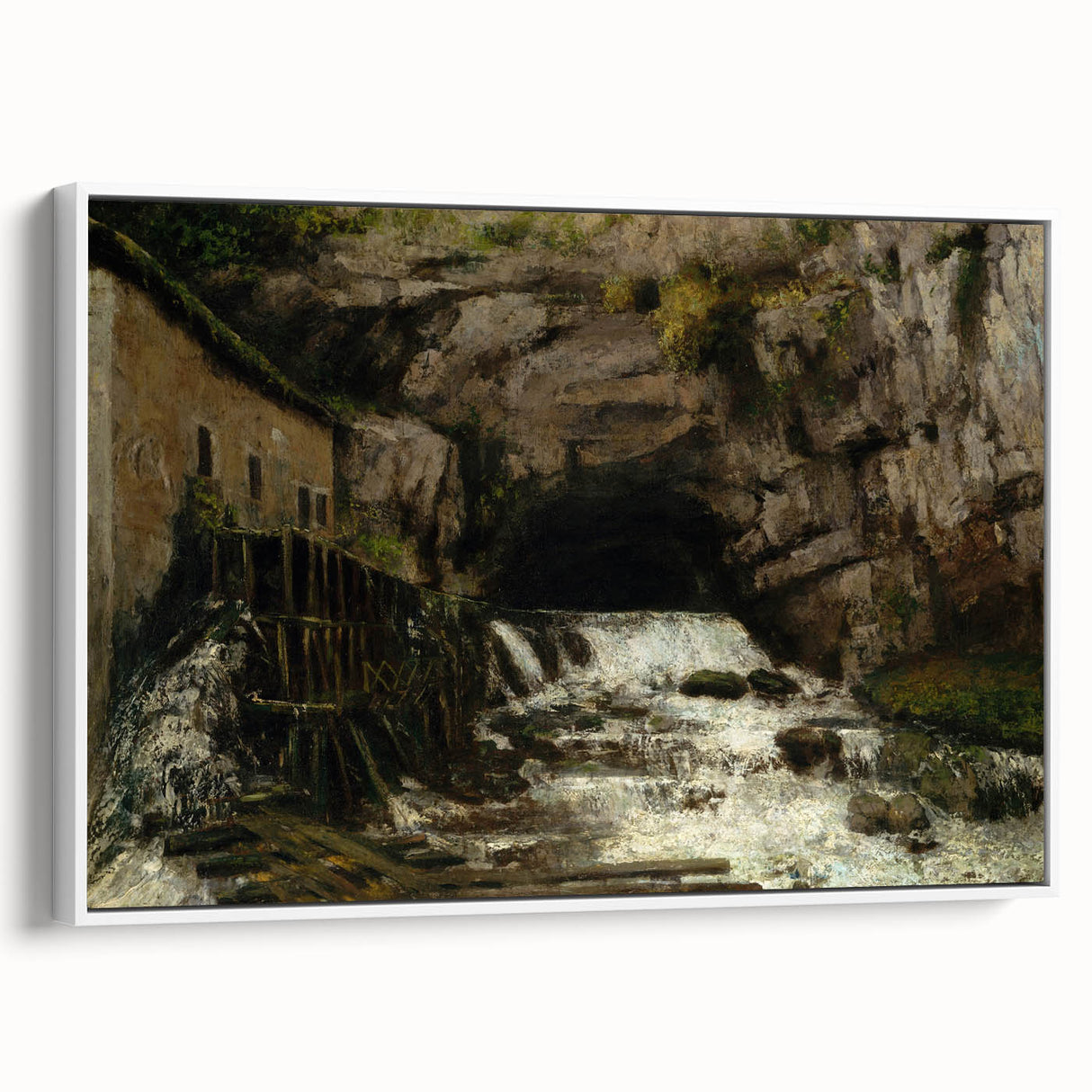 Realism Art Print - The Source of the Loue by Gustave Courbet Canvas
