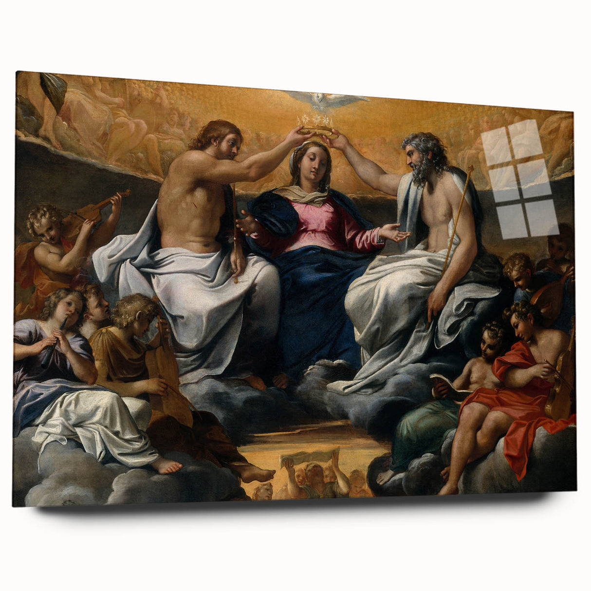 Renaissance Art: Annibale Carracci's The Coronation of the Virgin Print