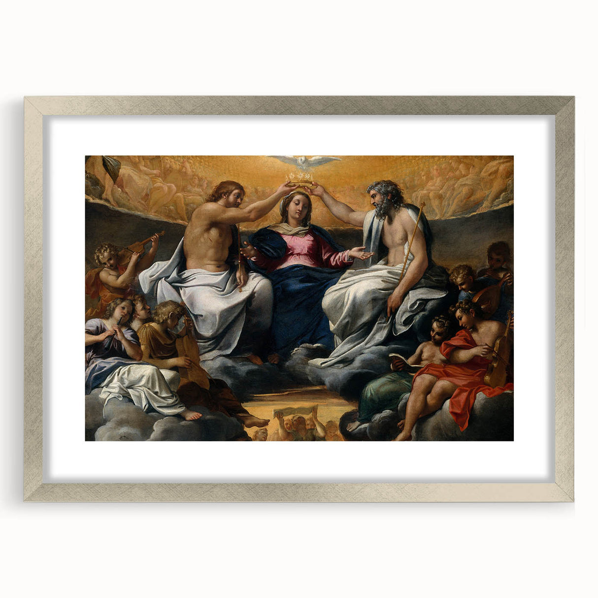Renaissance Art: Annibale Carracci's The Coronation of the Virgin Print