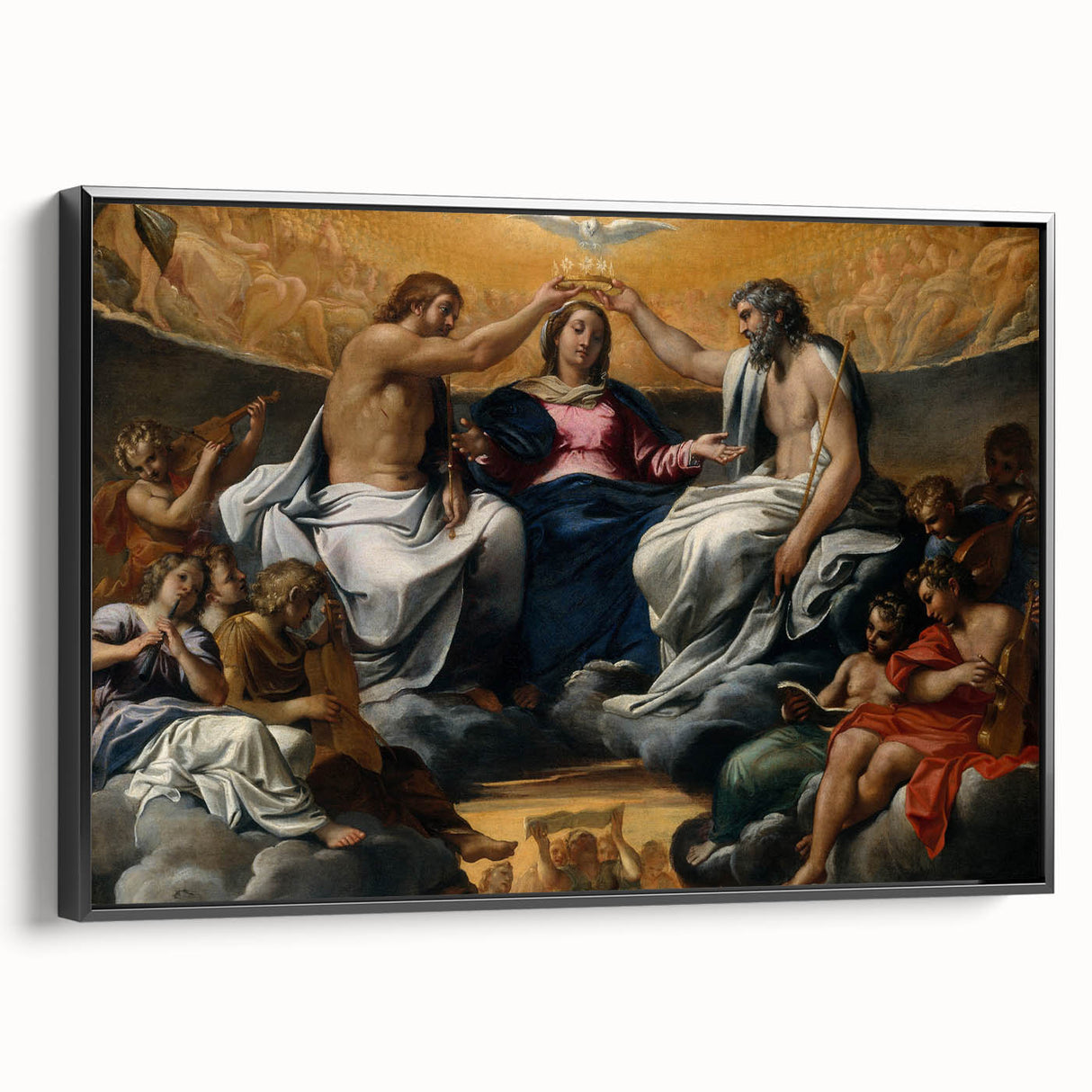 Renaissance Art: Annibale Carracci's The Coronation of the Virgin Print