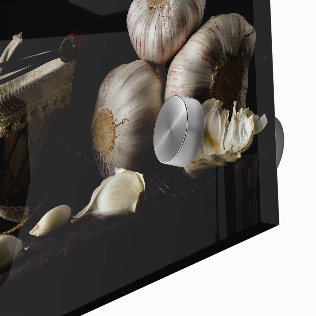 Rustic Garlic & Squash Blossom Art – Vintage Kitchen Wall Print