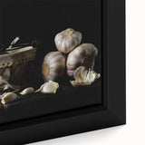 Rustic Garlic & Squash Blossom Art – Vintage Kitchen Wall Print