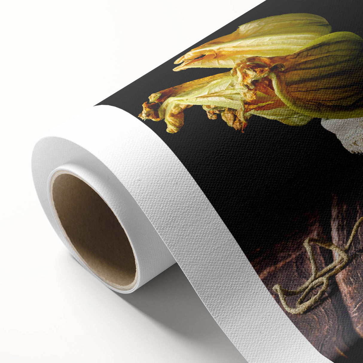 Rustic Garlic & Squash Blossom Art – Vintage Kitchen Wall Print