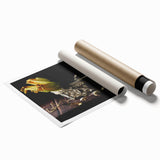 Rustic Garlic & Squash Blossom Art – Vintage Kitchen Wall Print