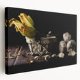Rustic Garlic & Squash Blossom Art – Vintage Kitchen Wall Print