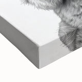 Kangaroo Bathroom Wall Art - Minimalist Black and White Decor