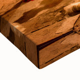 Black and white close-up photo of Indian scenery on stretched canvas, suitable for kitchen wall art.