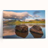 Black and white photo of Cumbria, England on large stretched canvas, ideal for kitchen wall art.