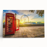 Black and white large art print of the London skyline on stretched canvas, suitable for kitchen wall art.