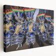 Large canvas print of a Bolivian landscape with vivid green and brown tones, ideal for kitchen wall art.