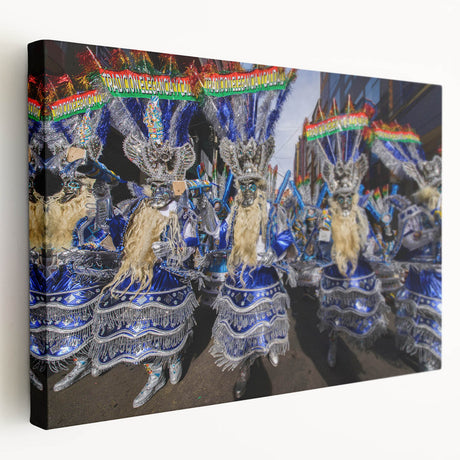 Large canvas print of a Bolivian landscape with vivid green and brown tones, ideal for kitchen wall art.