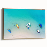 Framed canvas wall art featuring a vintage-style landscape of a Brazilian scene, with muted earth tones.